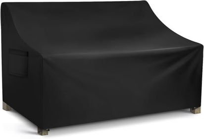 WLEAFJ Patio Sofa Cover Waterproof, 3-Seater Outdoor Sofa, Heavy Duty Deep Lounge Loveseat, Large