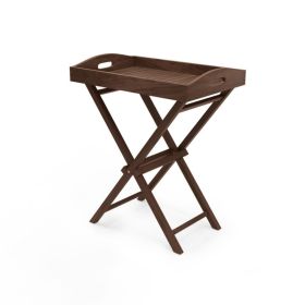 Side Table Coffee Table for Patio and Garden (Color: teak, Type: Side Table)