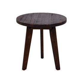 Side Table Coffee Table for Patio and Garden (Color: Dark Brown, Type: Side Table)